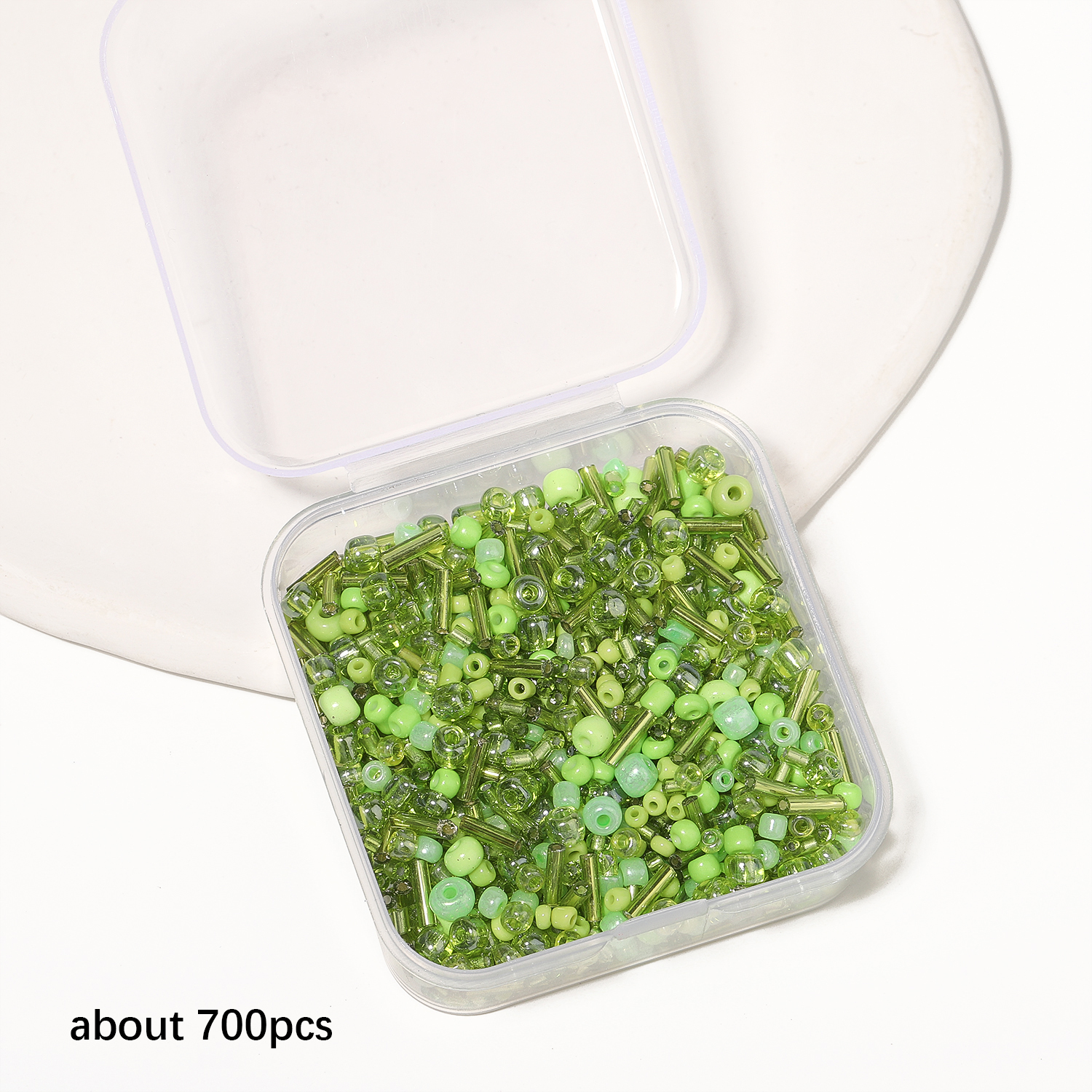 700Pcs/box Green Japanese Seed - Seed Bead Tube のレビューと価格