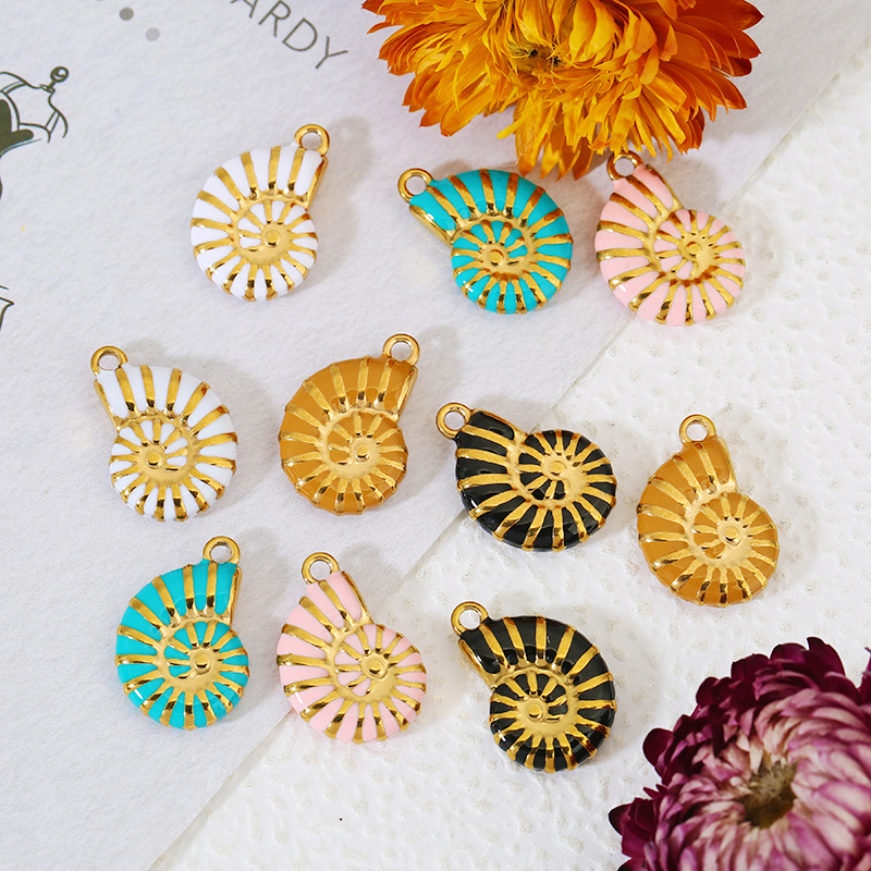 4pcs Stainless Steel Conch Gol - Jewelry Making Materials Wholesale のレビューと価格