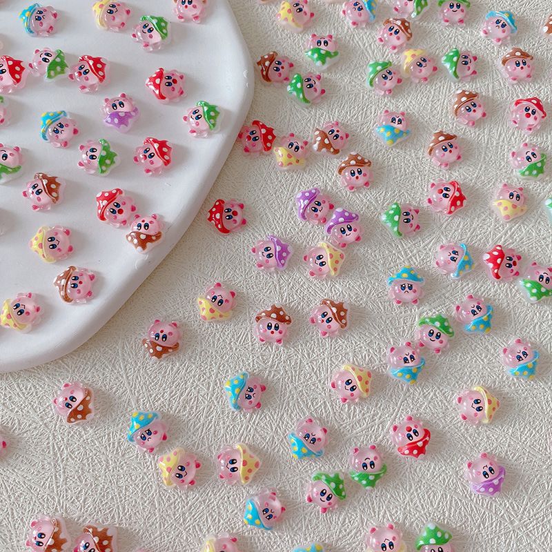 2/10/20pcs Kirby Nail Charms 3 - Jewelry Making Resin のレビューと価格