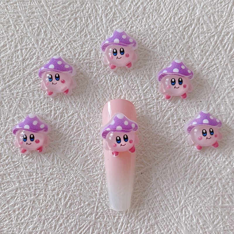 2/10/20pcs Kirby Nail Charms 3 - Jewelry Making Resin のレビューと価格