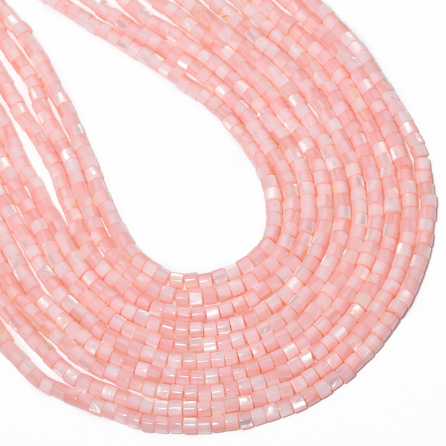 Pink Shell Pearl Natural Stone - Seed Bead Tube のレビューと価格