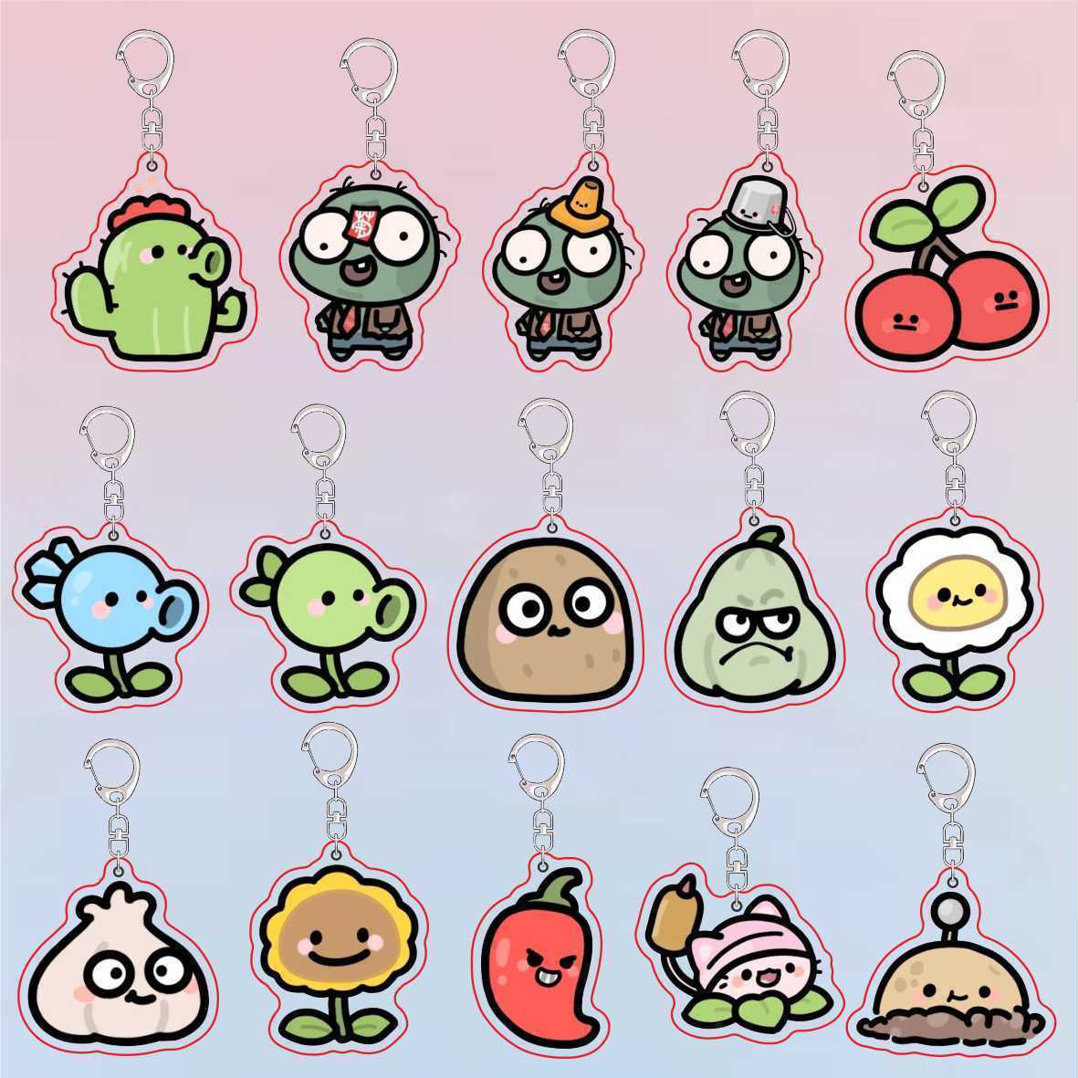 Plants Vs Zombies Acrylic Cute - Jewelry Making Resin のレビューと価格