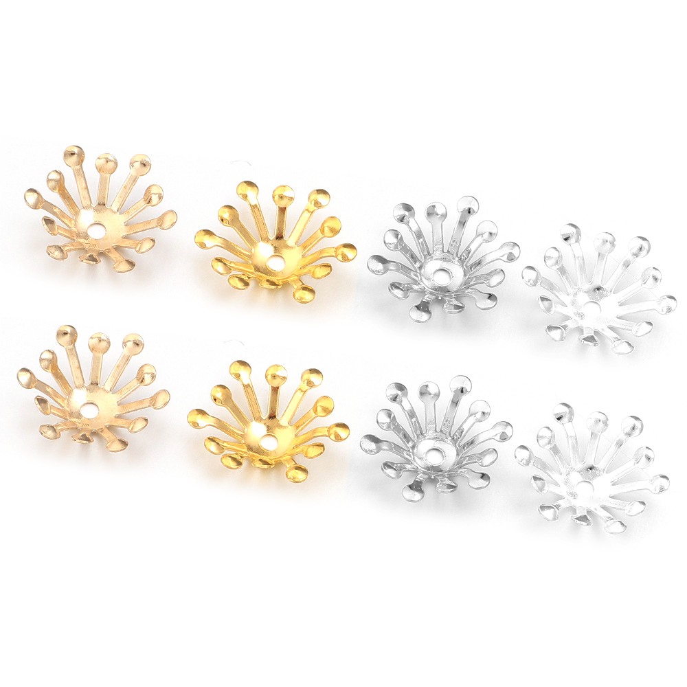 100Pcs Diameter 13MM Gold Colo - Jewelry Making Materials Wholesale のレビューと価格