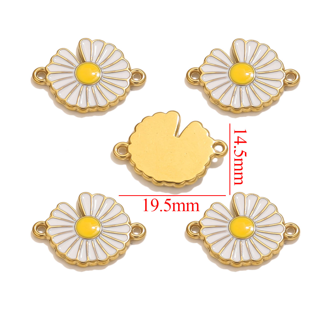 4pcs Stainless Steel Enamel Vi - Jewelry Making Materials Wholesale のレビューと価格