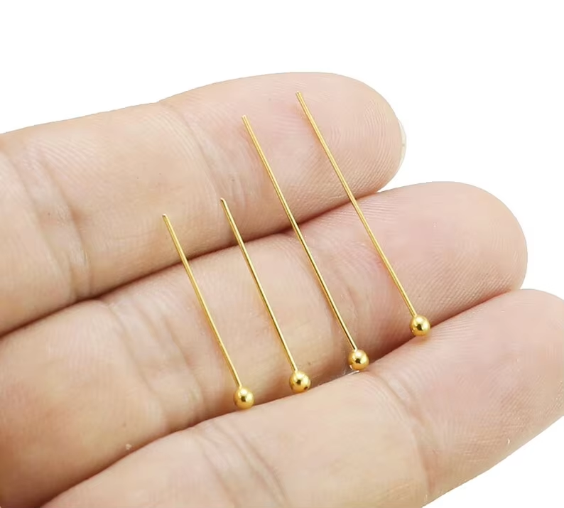 100pcs Ball Head Pin, Brass Ey - Eyepin Ball End のレビューと価格