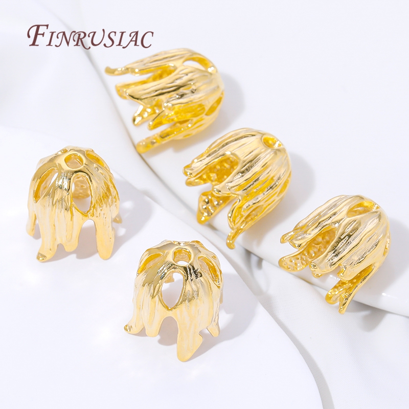 18K Gold Plated Tassel End Cap - Jewelry Making Materials Wholesale のレビューと価格