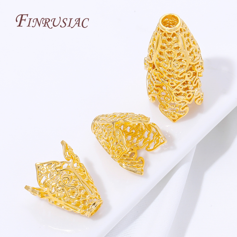 18K Gold Plated Tassel End Cap - Jewelry Making Materials Wholesale のレビューと価格