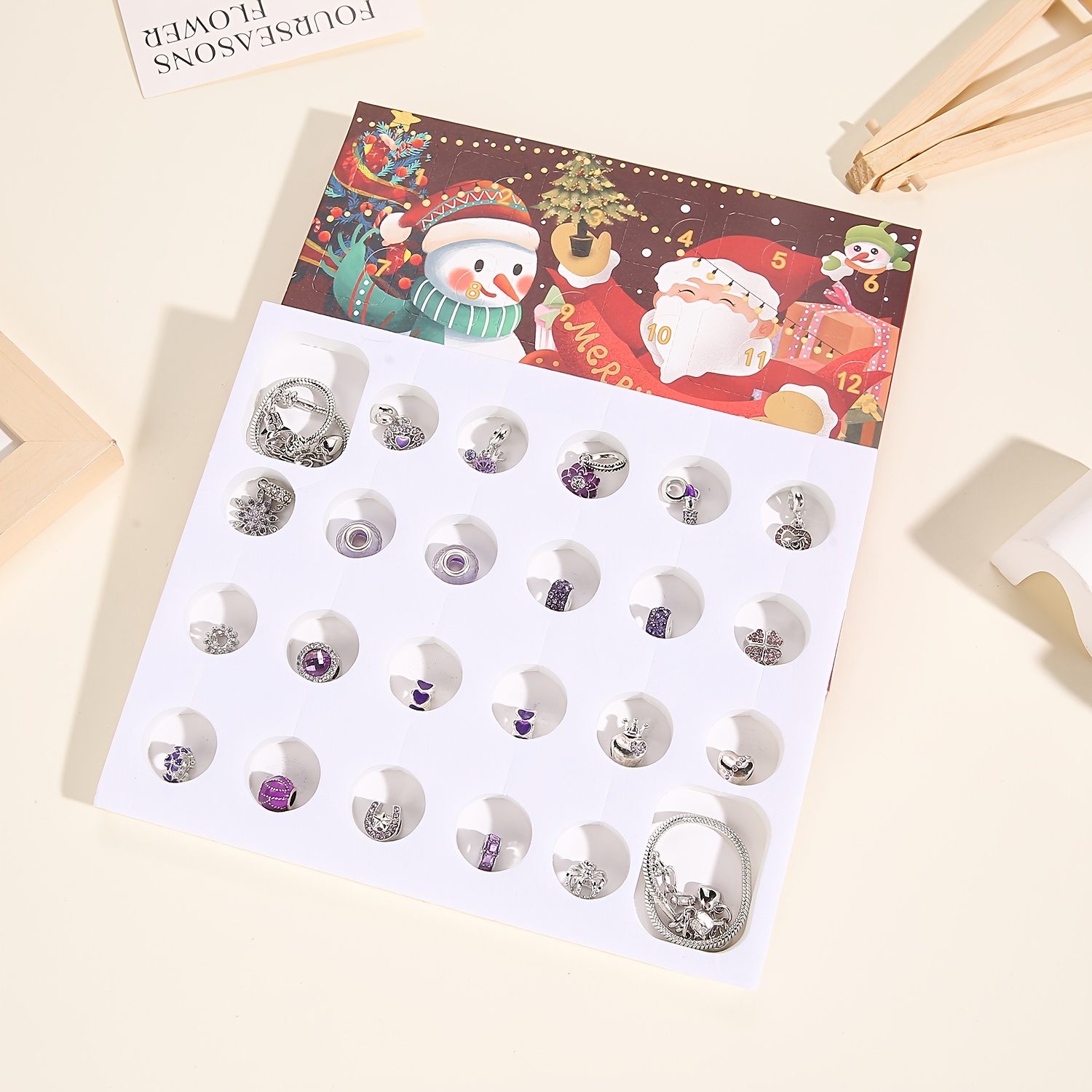 Christmas purple beads DIY jew - Jewelry Making Resin のレビューと価格