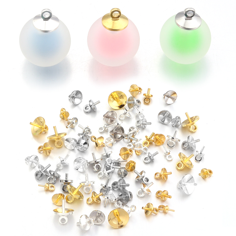 20-100pcs Brass Half hole Char - Jewelry Making Bead のレビューと価格