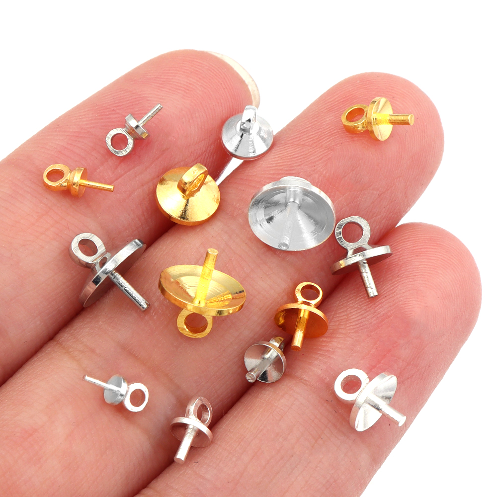 20-100pcs Brass Half hole Char - Jewelry Making Bead のレビューと価格