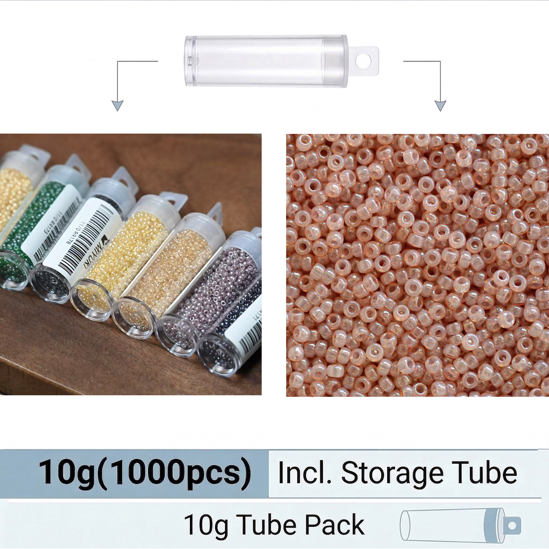 MIYUKI RR 11/0 Opaque Jade See - Seed Bead Tube のレビューと価格
