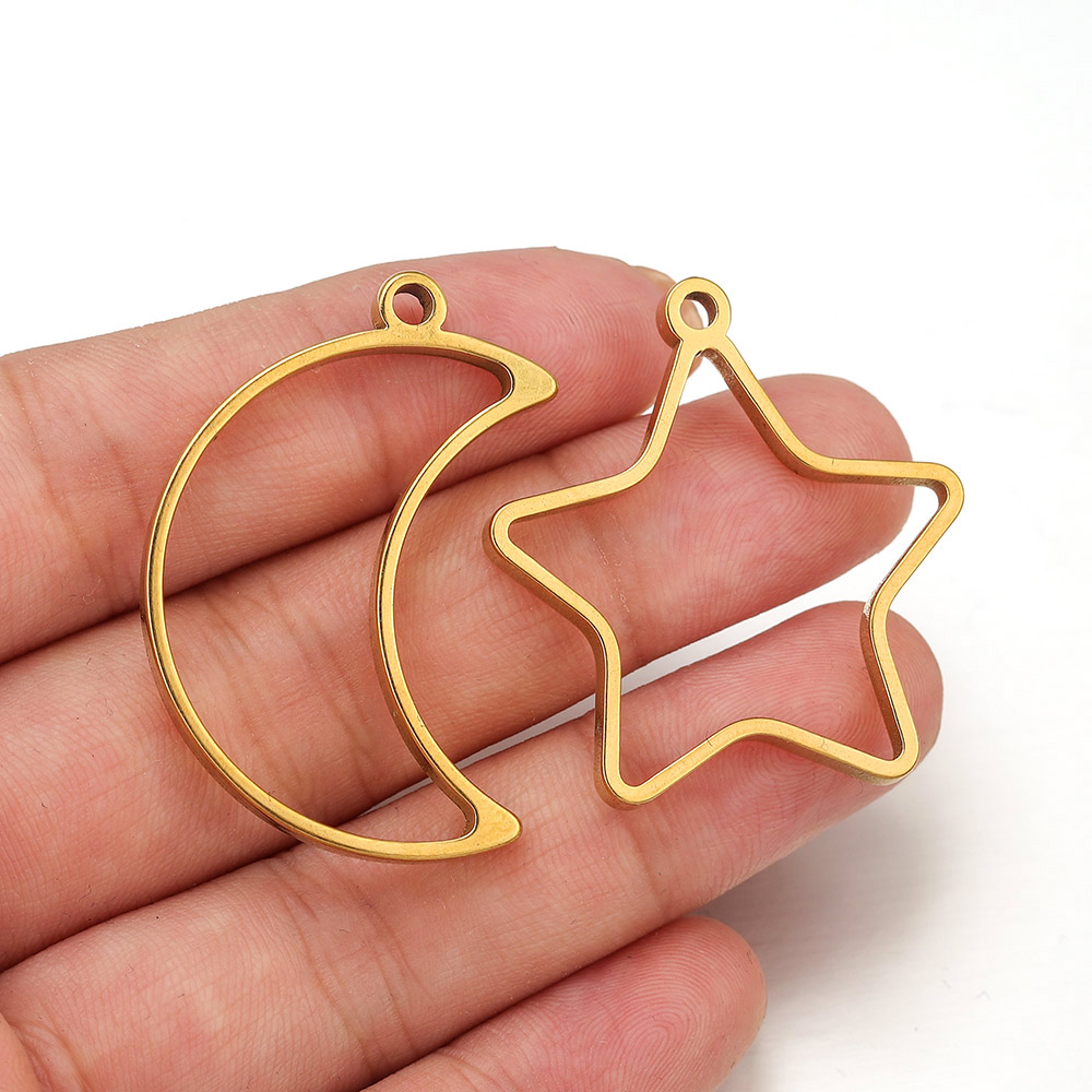 10pcs Stainless Steel Geometri - Jewelry Making Resin のレビューと価格