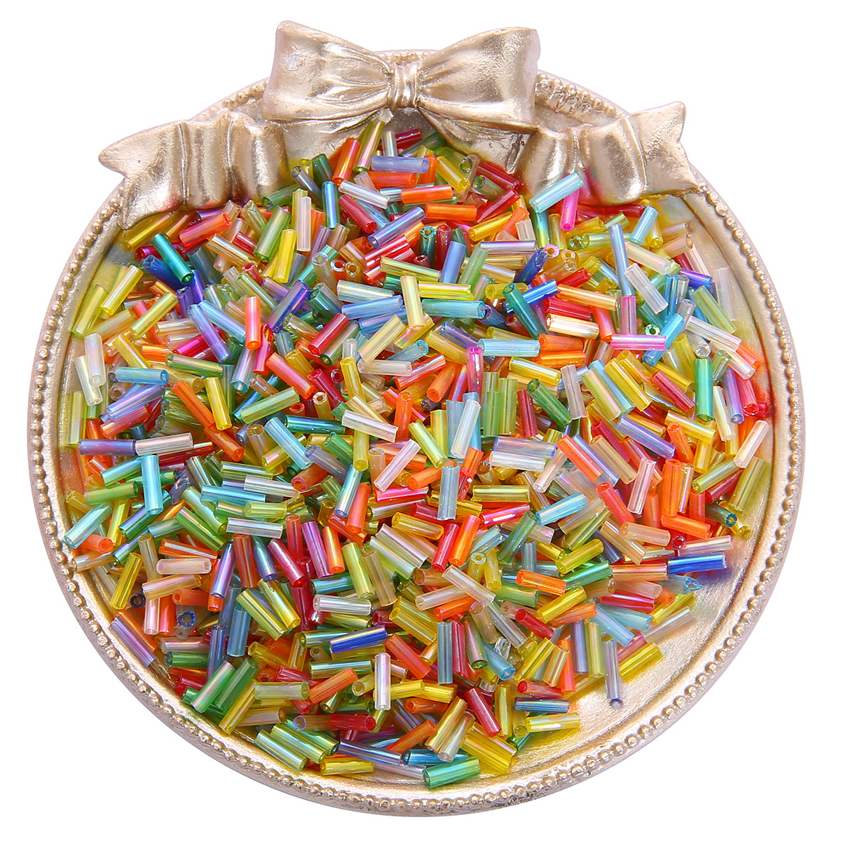 2x7mm 600pcs/lot Rice Shaped C - Seed Bead Tube のレビューと価格