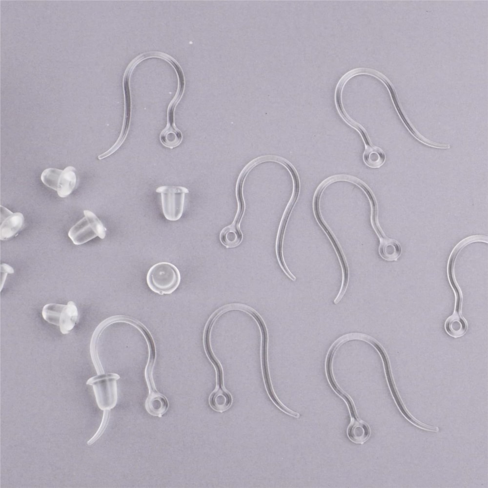 40pcs Clear Plastic Earring Ho - Jewelry Making Resin のレビューと価格