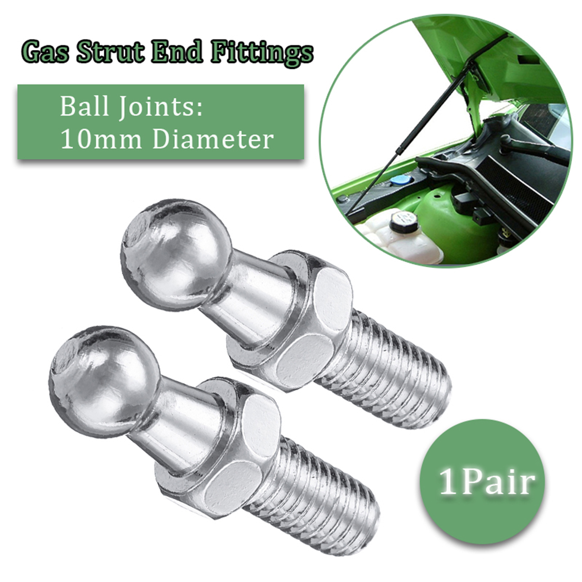 10mm M8 Boot Bonnet Gas Strut  - Eyepin Ball End のレビューと価格
