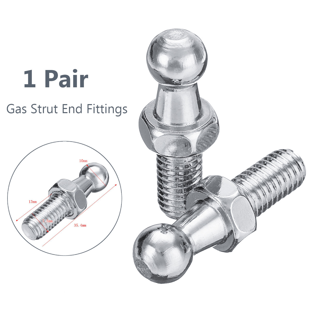 10mm M8 Boot Bonnet Gas Strut  - Eyepin Ball End のレビューと価格