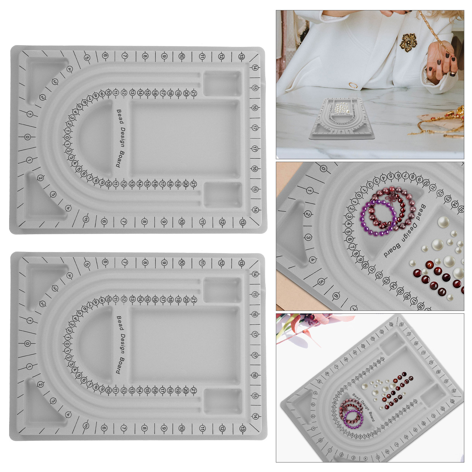 2Pcs Bead Design Board Jewelry - Jewelry Making Bead のレビューと価格