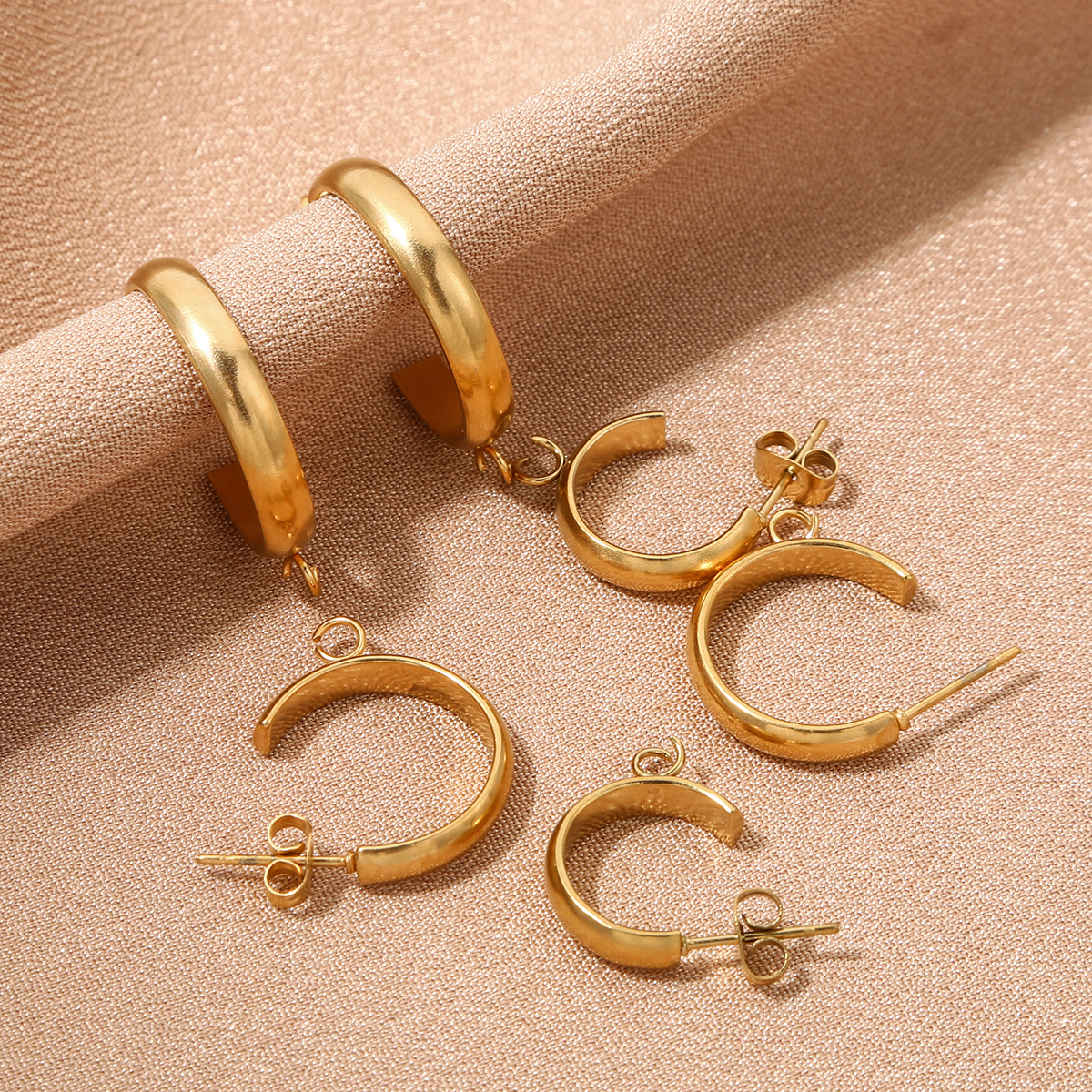 10pcs Stainless Steel Hooks C  - Jewelry Making Materials Wholesale のレビューと価格