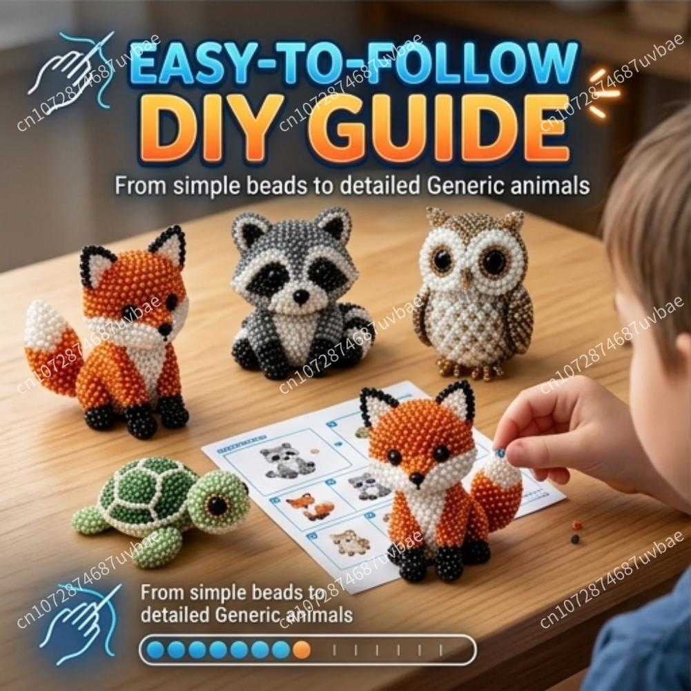 Educational DIY Animal Bead Se - Jewelry Making Kits For Kids のレビューと価格