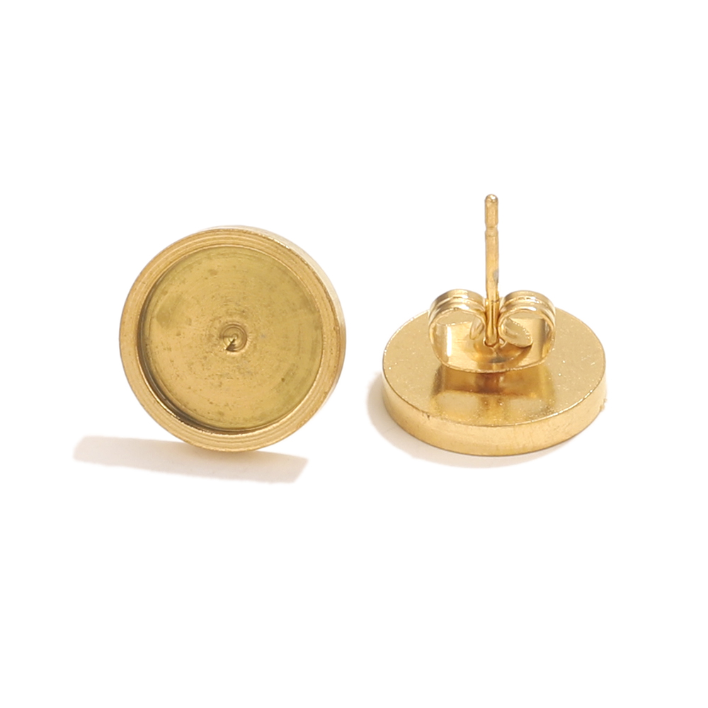 10pcs Stainless Steel Gold Ear - Jewelry Making Resin のレビューと価格
