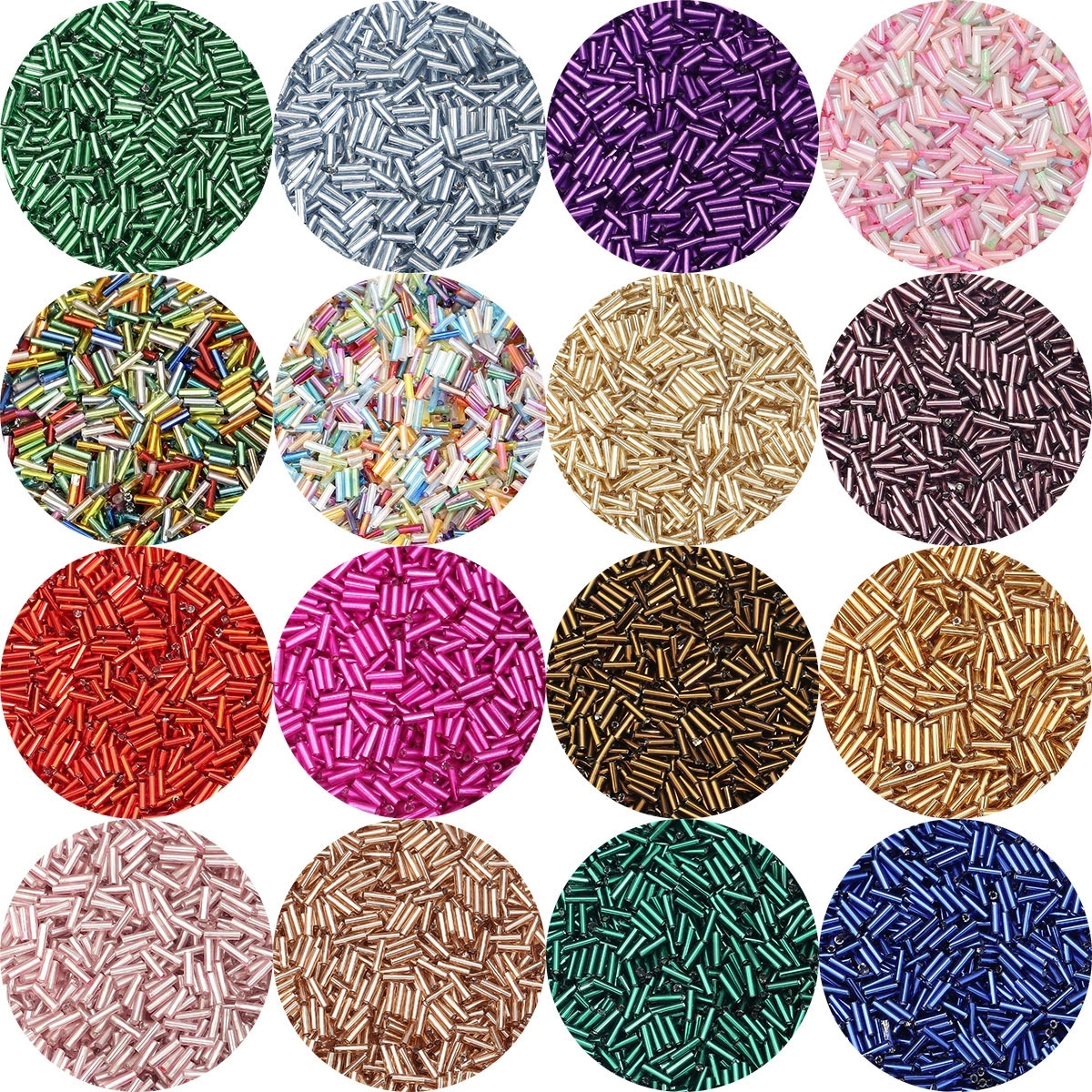 10g/pack 2mm Glass Seed Beads  - Seed Bead Tube のレビューと価格