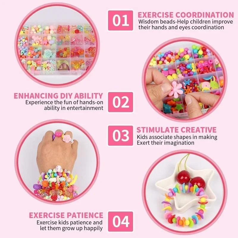 Girls DIY Bead Set Jewelry Mak - Jewelry Making Kits For Kids のレビューと価格